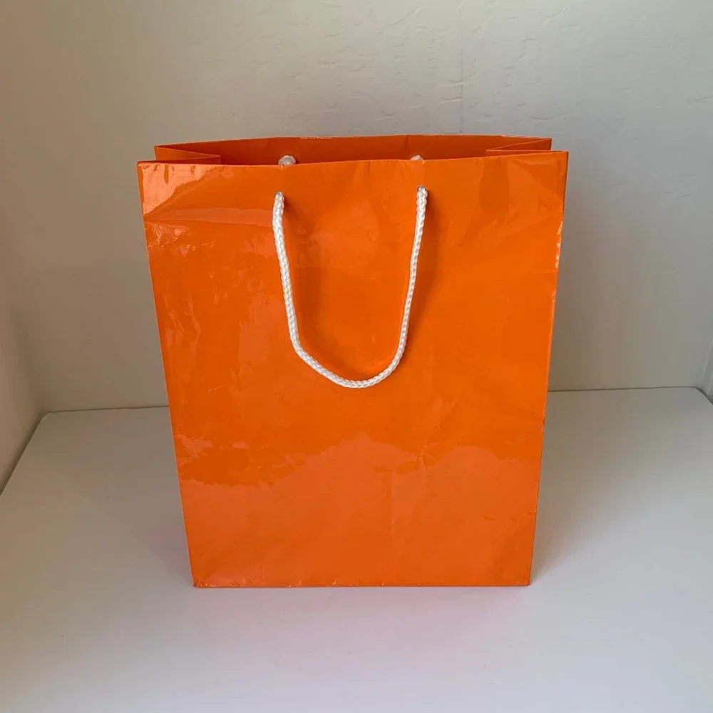Gift Bags Set of 3 Birthday Celebrate Hearts Orange Blue 3 PC Set Assorted Sizes